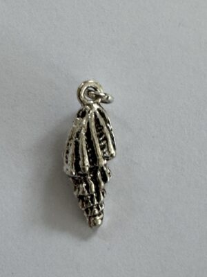 2.5cm x 1cm - Silver Metal Shell