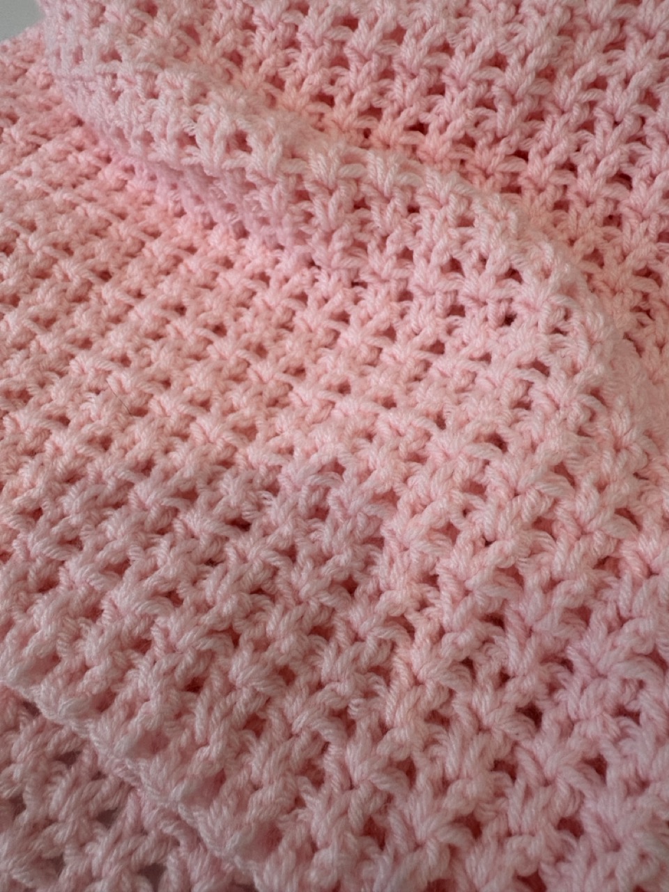 Crochet Baby Blanket - 85 x 90cm - Image 3