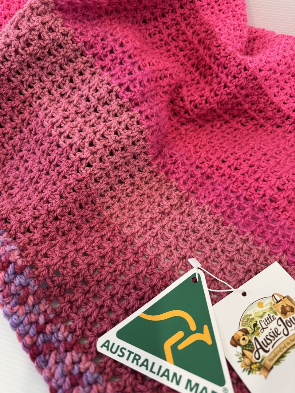 Crochet Baby Blanket - 95 x 120cm - Image 3
