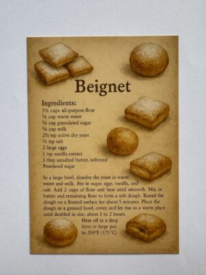 14.5cm x 10cm Post Card - Beignet