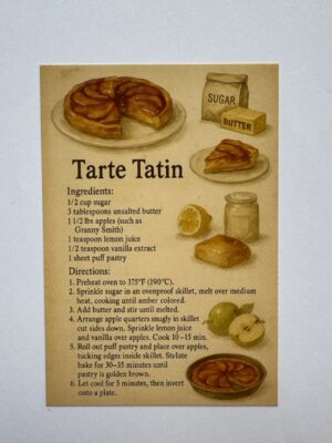 14.5cm x 10cm Post Card - Tarte Tatin