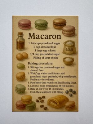 14.5cm x 10cm Post Card - Macaron