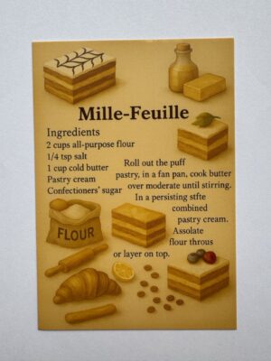 14.5cm x 10cm Post Card - Mille-Feuille
