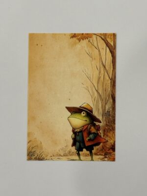 14.5cm x 10cm Post Card - Adventure Frog