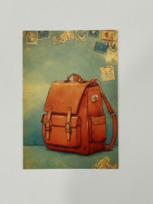14.5cm x 10cm Post Card - Lonely Backpack