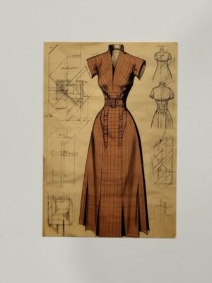 14.5cm x 10cm Post Card - Shirt Dress