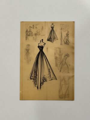 14.5cm x 10cm Post Card - Mullet Gown