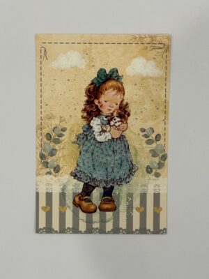 14.5cm x 10cm Post Card - Cuddle My Puppy