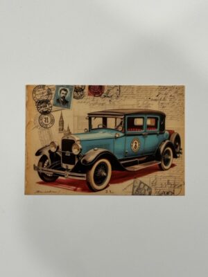 14.5cm x 10cm Post Card - 1920s Vintage Sedan