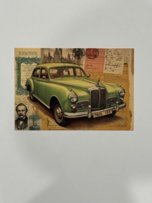 14.5cm x 10cm Post Card - 1950s British Luxury Saloon (Sedan).
