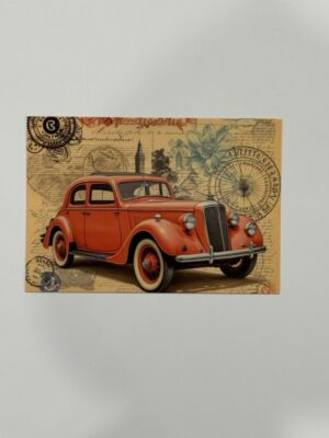 14.5cm x 10cm Post Card - 1930s Art Deco Sedan