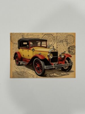 14.5cm x 10cm Post Card - 1920s Vintage Touring Sedan
