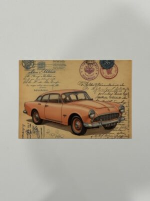 14.5cm x 10cm Post Card -  1960s British Grand Touring Coupe