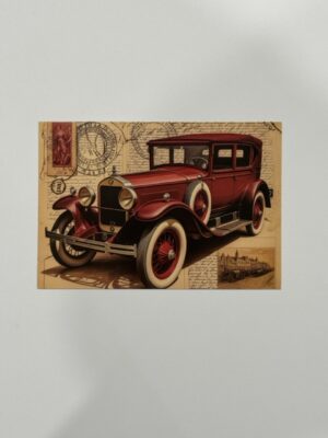 14.5cm x 10cm Post Card -  Town Sedan