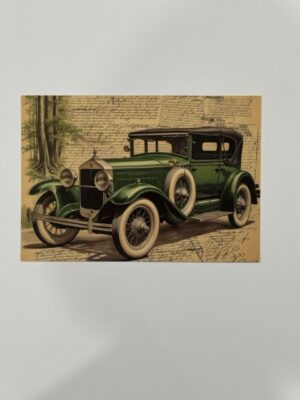 14.5cm x 10cm Post Card -  Landau Coupe