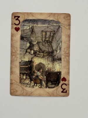 3 Hearts Swap Card - Sitting by the Fire