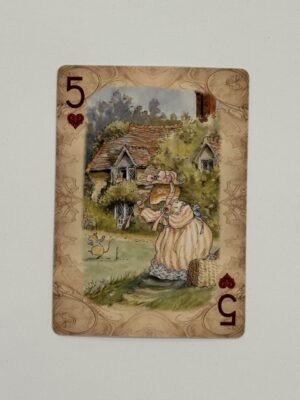 5 Hearts Swap Card - Mice in the Garden