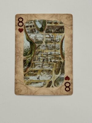 8 Hearts Swap Card - Mice House in a Tree