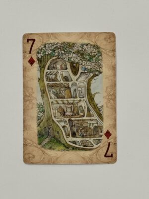 7 Diamonds Swap Card - Mice Home in a Tree