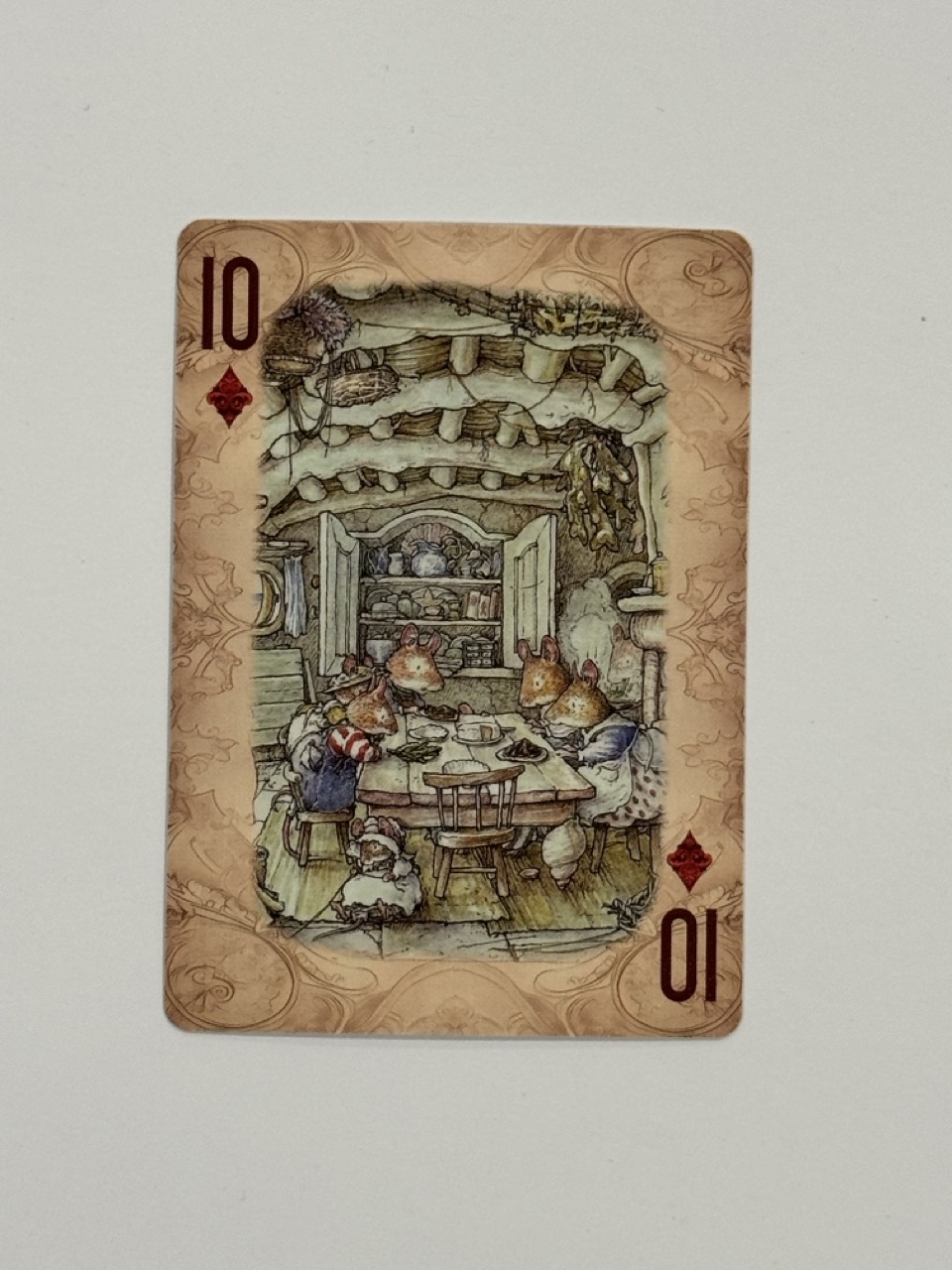 10 Diamonds Swap Card - Mice at the Dinner Table