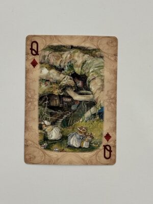 Queen Diamonds Swap Card - Mice in the Garden