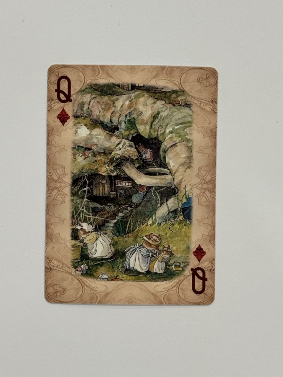 Queen Diamonds Swap Card - Mice in the Garden