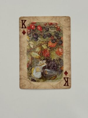 King Diamonds Swap Card - Mice under Blackberry Bush