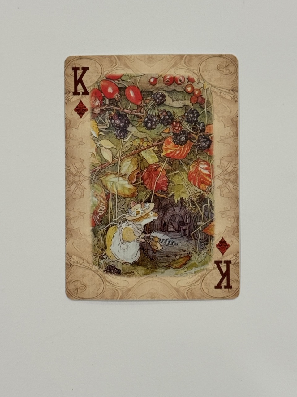 King Diamonds Swap Card - Mice under Blackberry Bush