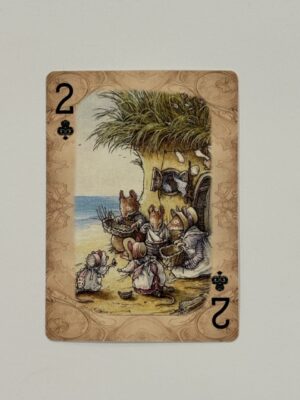 2 Clubs Swap Card - Mice Making Baskets