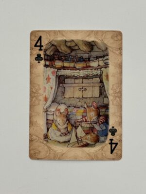 4 Clubs Swap Card - Mice In Bedroom