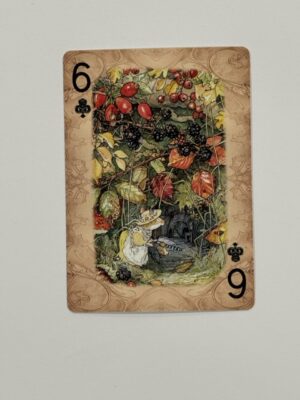 6 Clubs Swap Card - Mice Under The Blackberry Bush