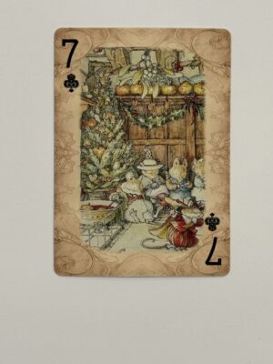 7 Clubs Swap Card - Mice Christmas