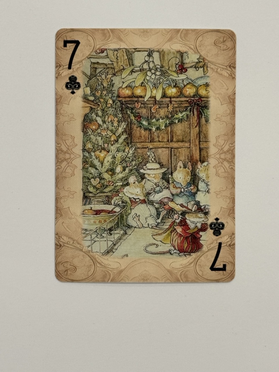 7 Clubs Swap Card - Mice Christmas