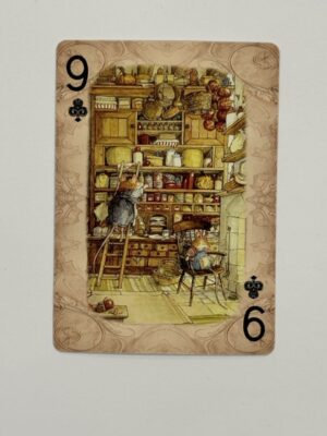 9 Clubs Swap Card - Mice On the Ladder