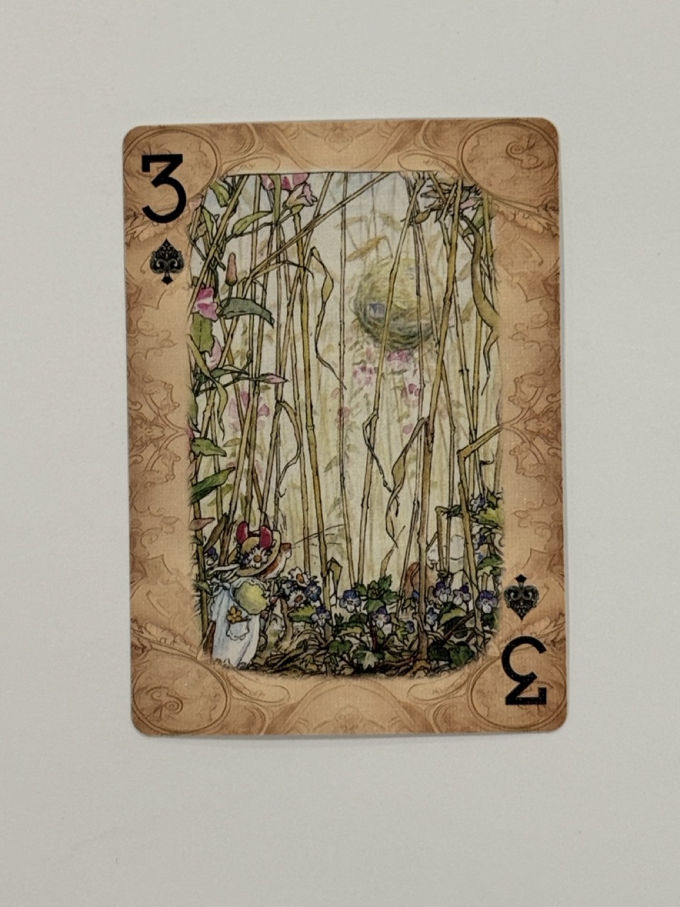 3 Spades Swap Card - Mice in Tall Grass