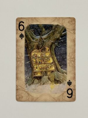 6 Spades Swap Card - Mice Night Tree