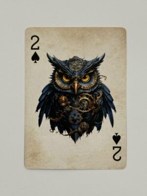 2 Spades Swap Card - Owl