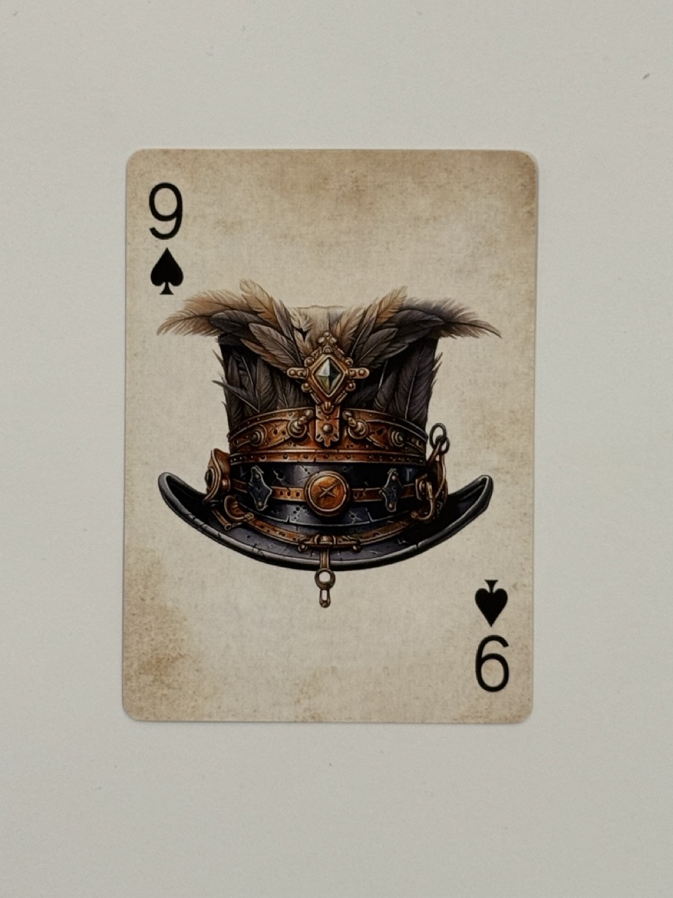 9 Spades Swap Card - Hat