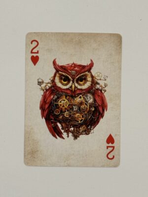 2 Hearts Swap Card - Owl