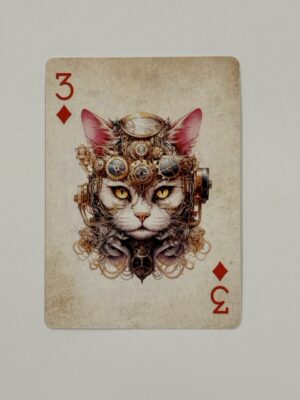 3 Diamonds Swap Card - Cat