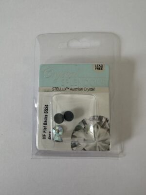 8mm - Flat Back Crystal Pk 4