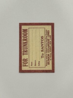4.75cm x 3cm - Ticket For Trunkroom