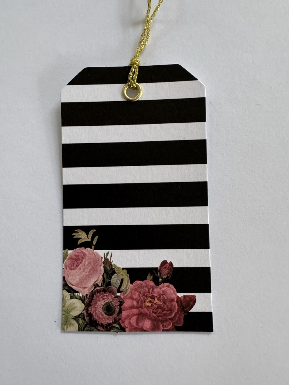 9cm x 5cm - Flowers & Stripes