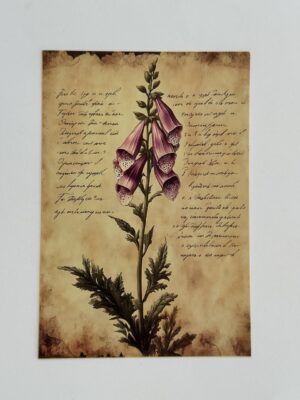 14.5cm x 10cm Post Card - Foxglove Flower