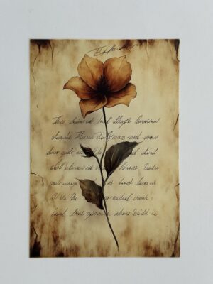 14.5cm x 10cm Post Card - Poppy Flower