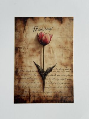14.5cm x 10cm Post Card - Tulip Flower