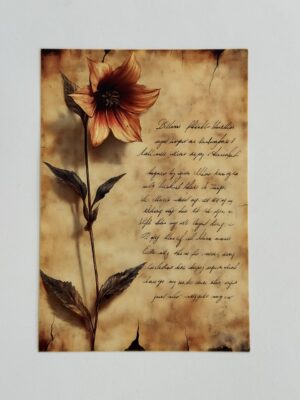 14.5cm x 10cm Post Card - Clematis Flower