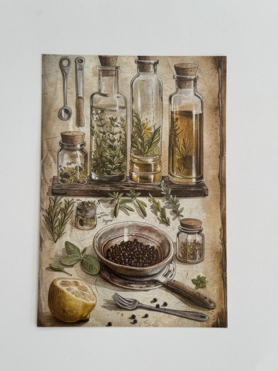 14.5cm x 10cm Post Card - Herbs