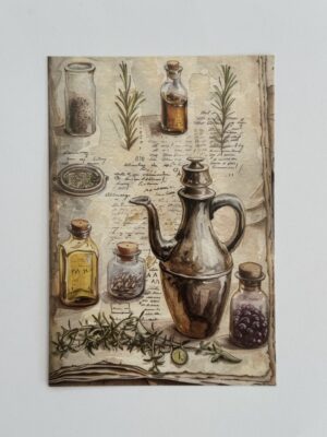 14.5cm x 10cm Post Card - Herbs