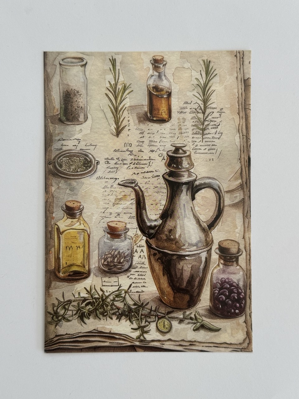 14.5cm x 10cm Post Card - Herbs